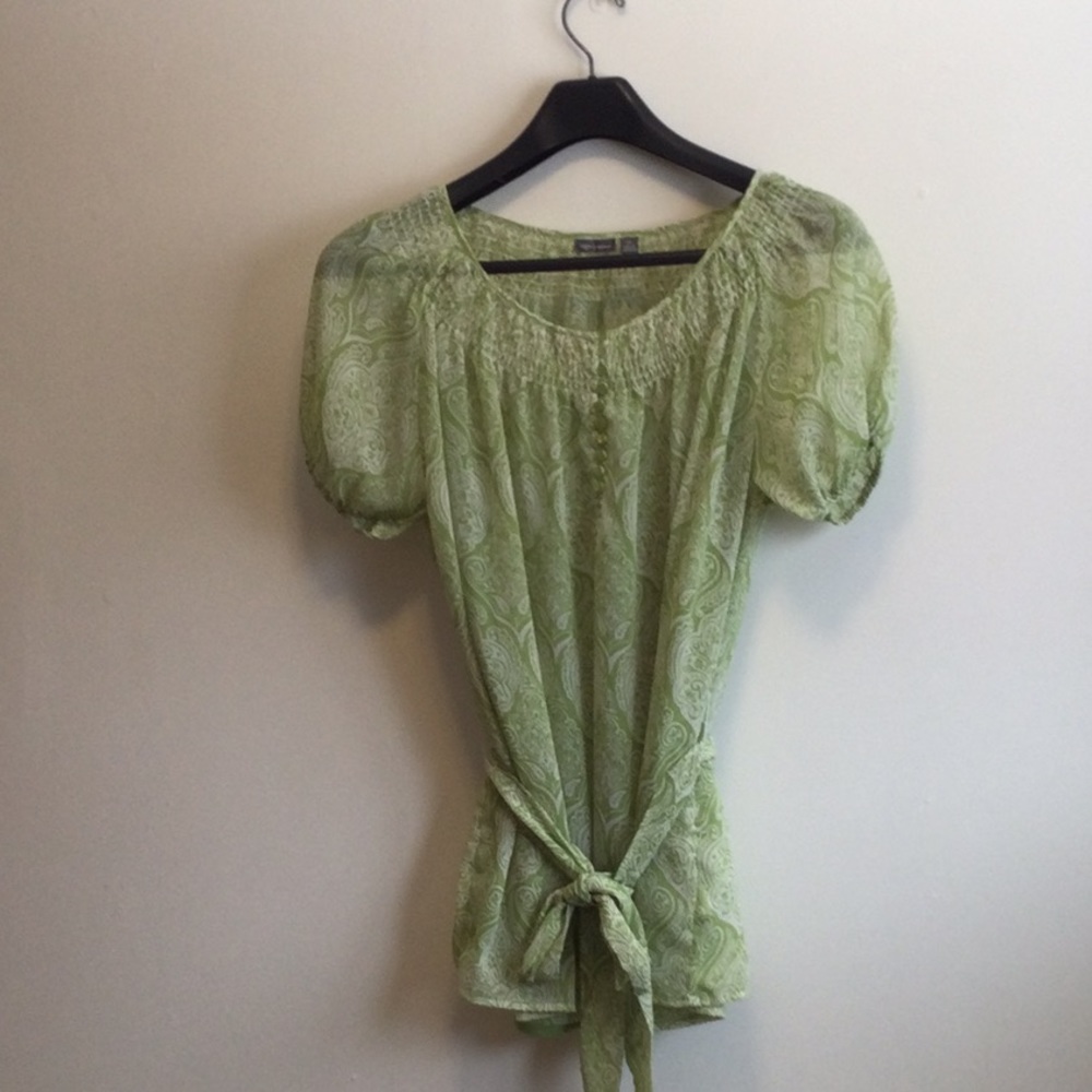 Apt 9 green airy top